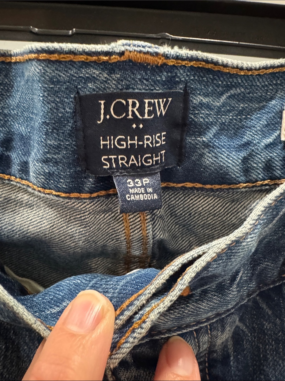 NWT Women’s J.Crew High Rise Straight jeans 33P - Picture 2 of 7